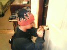 is0tek picking the lock to my bedroom door