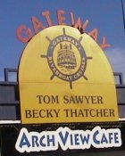 Arch View Cafe sign