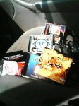 Some CDs in my seat - ICP, Steve Miller Band, Blackeyed Peas and Dean Friedman.